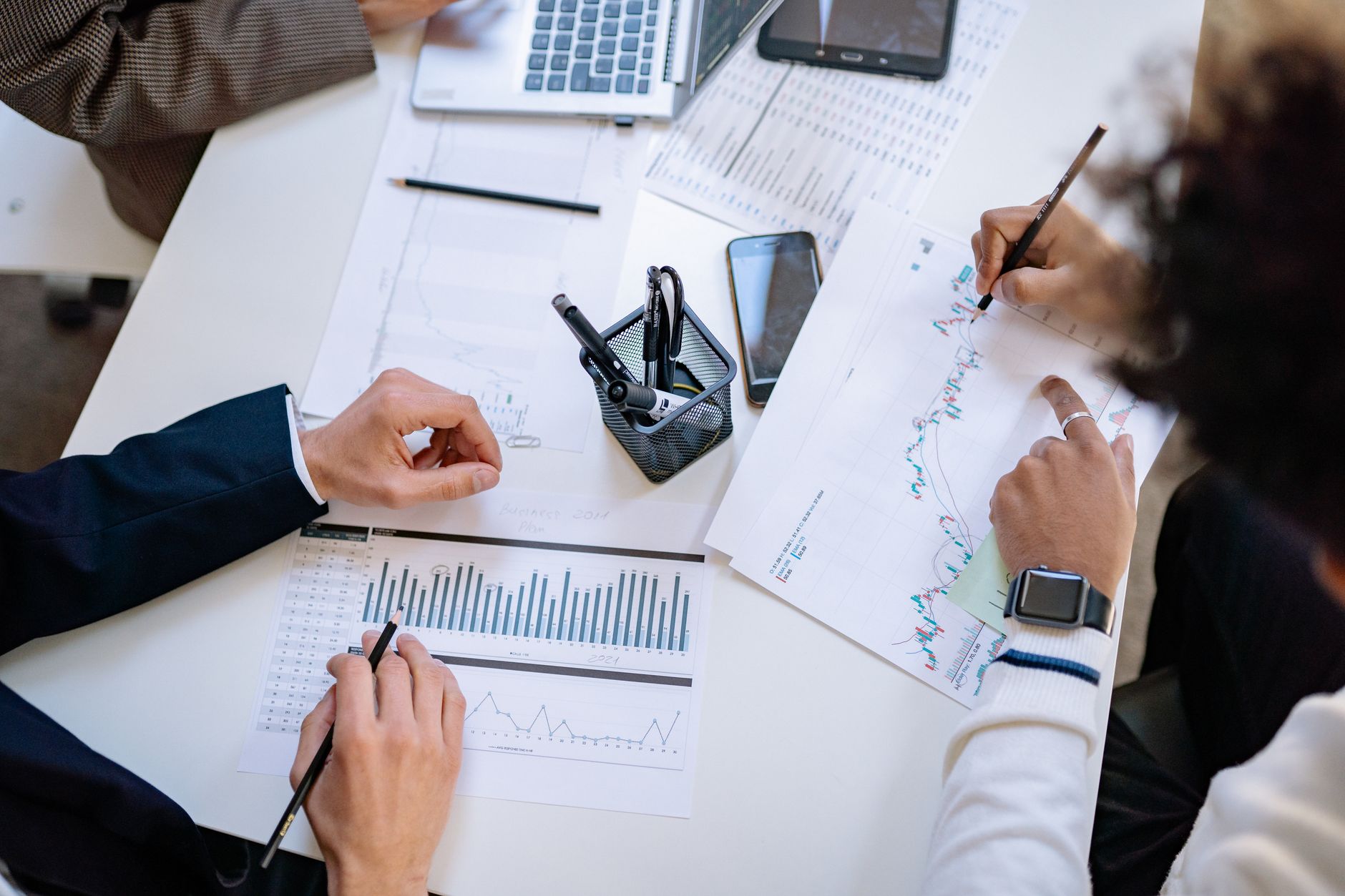 business meeting data analysis