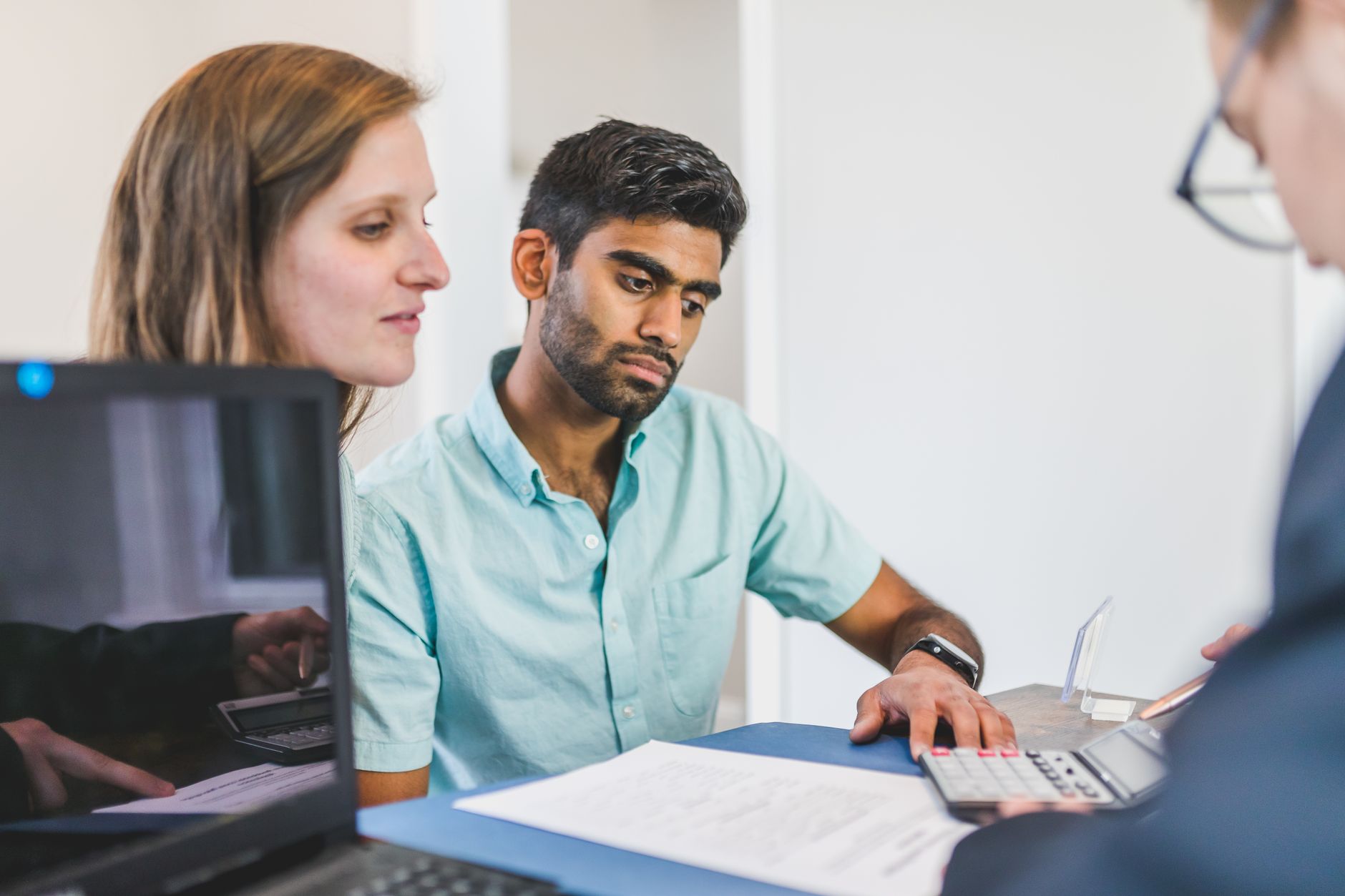 financial advisor explaining to client
