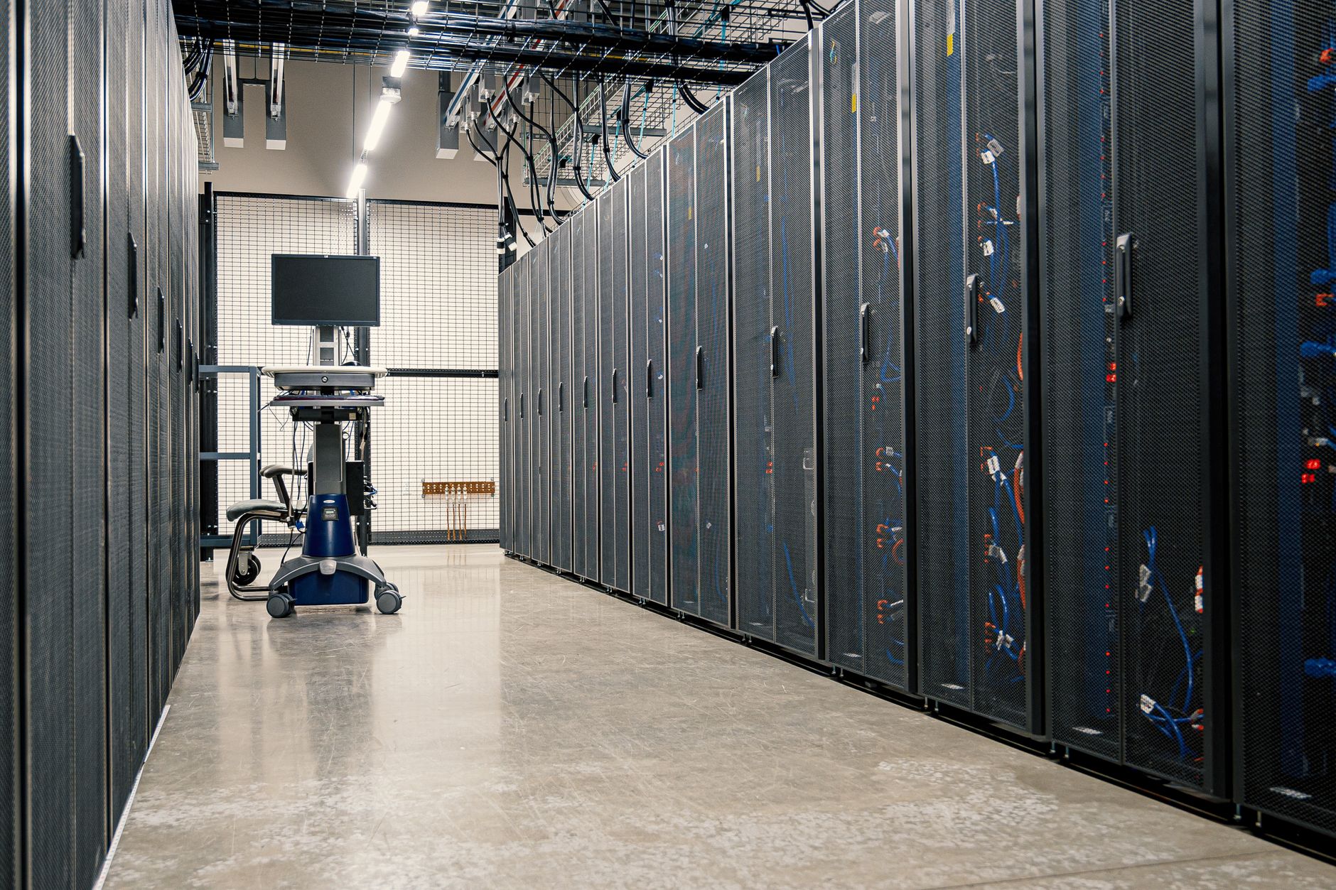 server room, modern data center hardware
