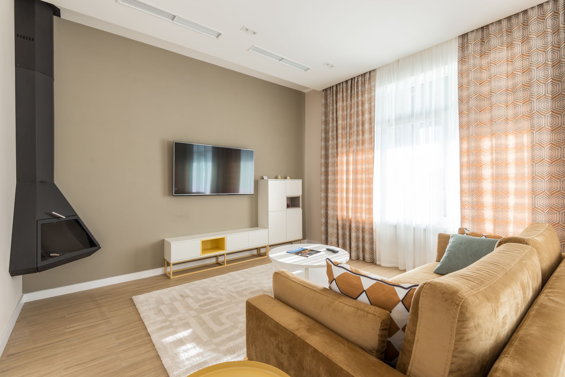 modern apartment interior sunny
