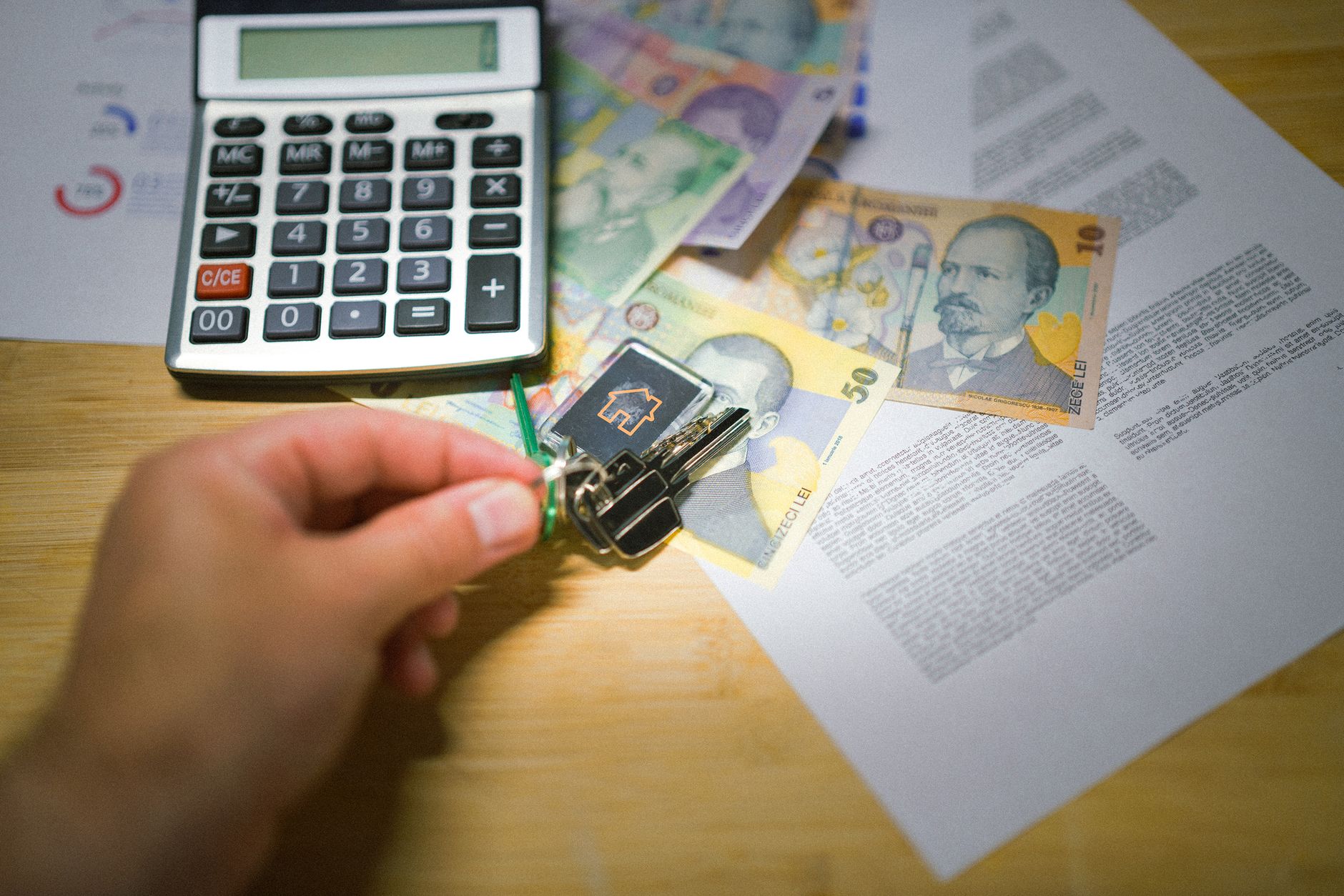person reviewing property documents, real estate investment